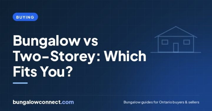 Bungalow vs Two-Storey House: Pros and Cons for Ontario Buyers – BungalowConnect.com