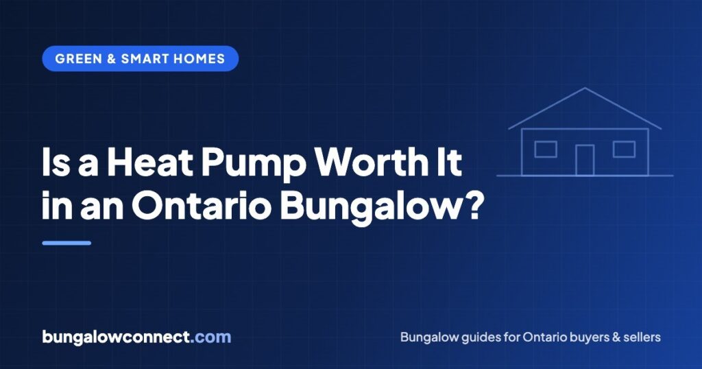 Is a Heat Pump Worth It in an Ontario Bungalow? Costs, Rebates and Comfort in 2026 – BungalowConnect.com