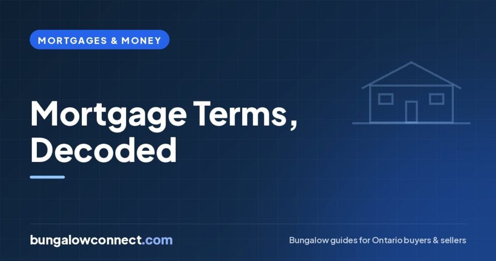 Mortgage Terms Glossary: Key Words Every Bungalow Buyer Should Know – BungalowConnect.com