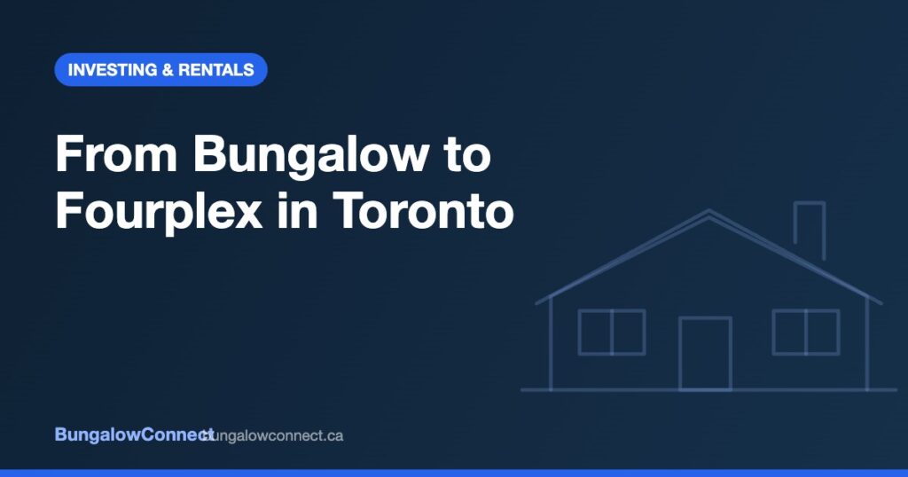 Toronto bungalow on a wide lot with potential to become a fourplex under multiplex zoning